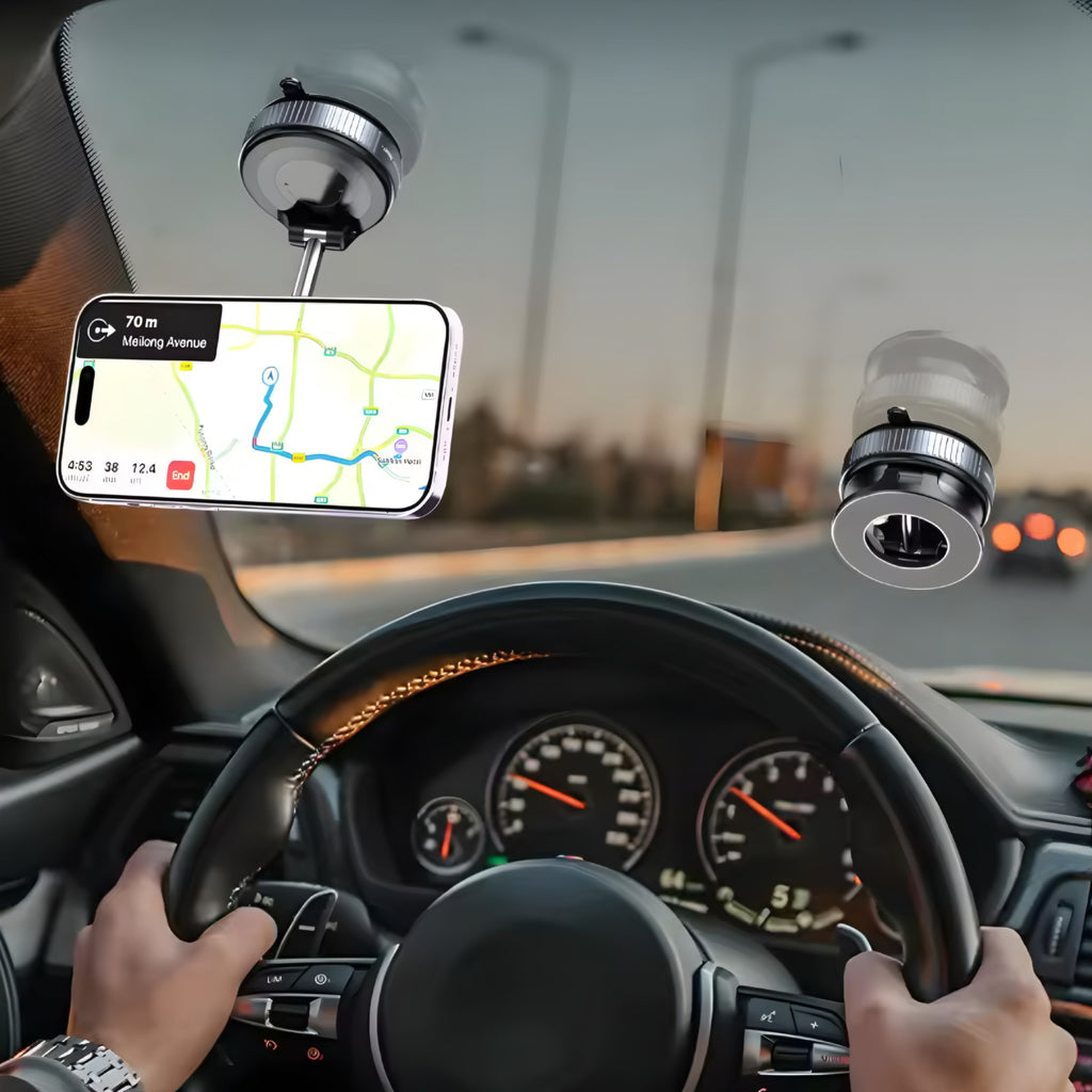 Vacuum Magnet Phone Bracket — Strong Hold, Flexible Viewing