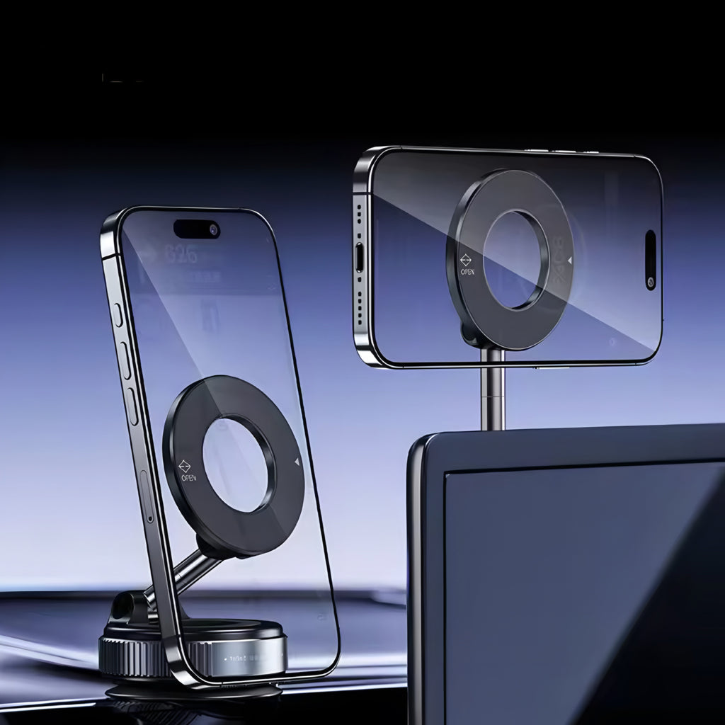 Vacuum Magnet Phone Bracket — Strong Hold, Flexible Viewing