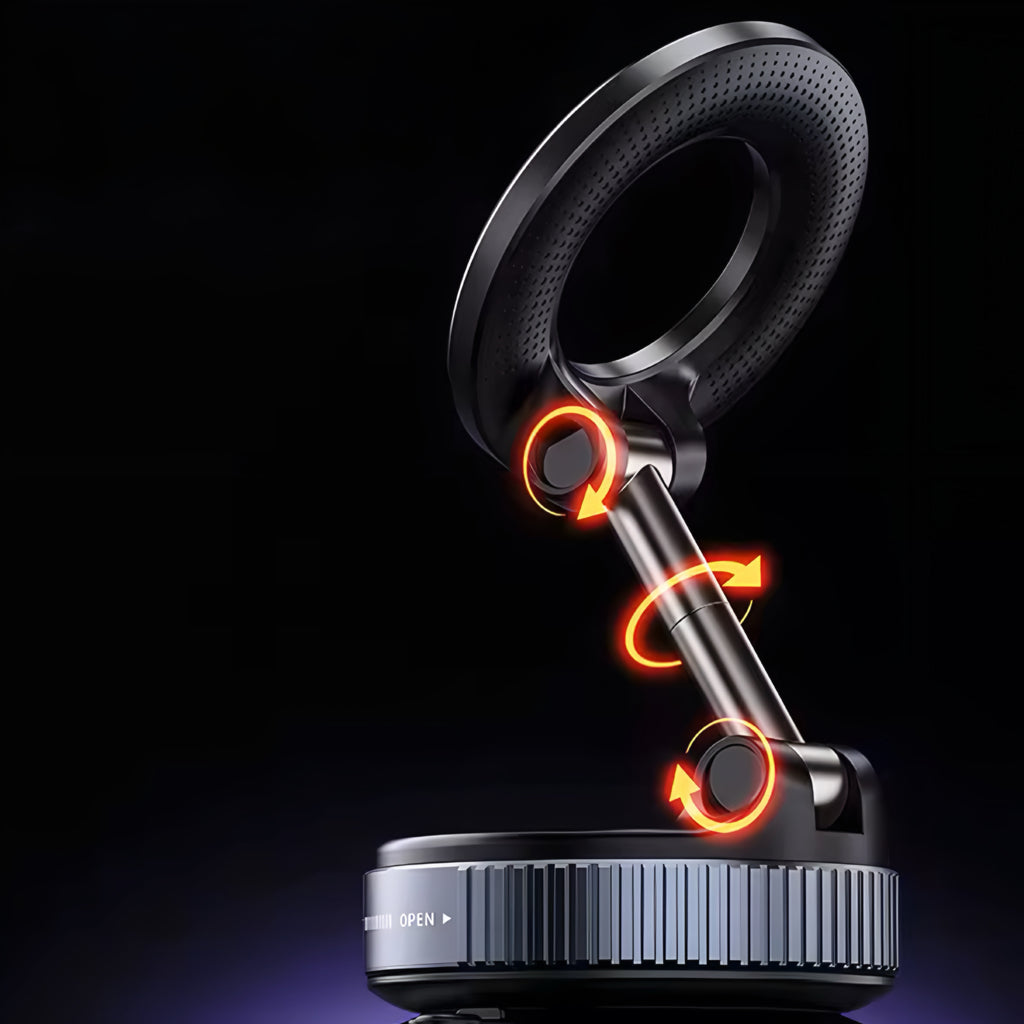 Vacuum Magnet Phone Bracket — Strong Hold, Flexible Viewing