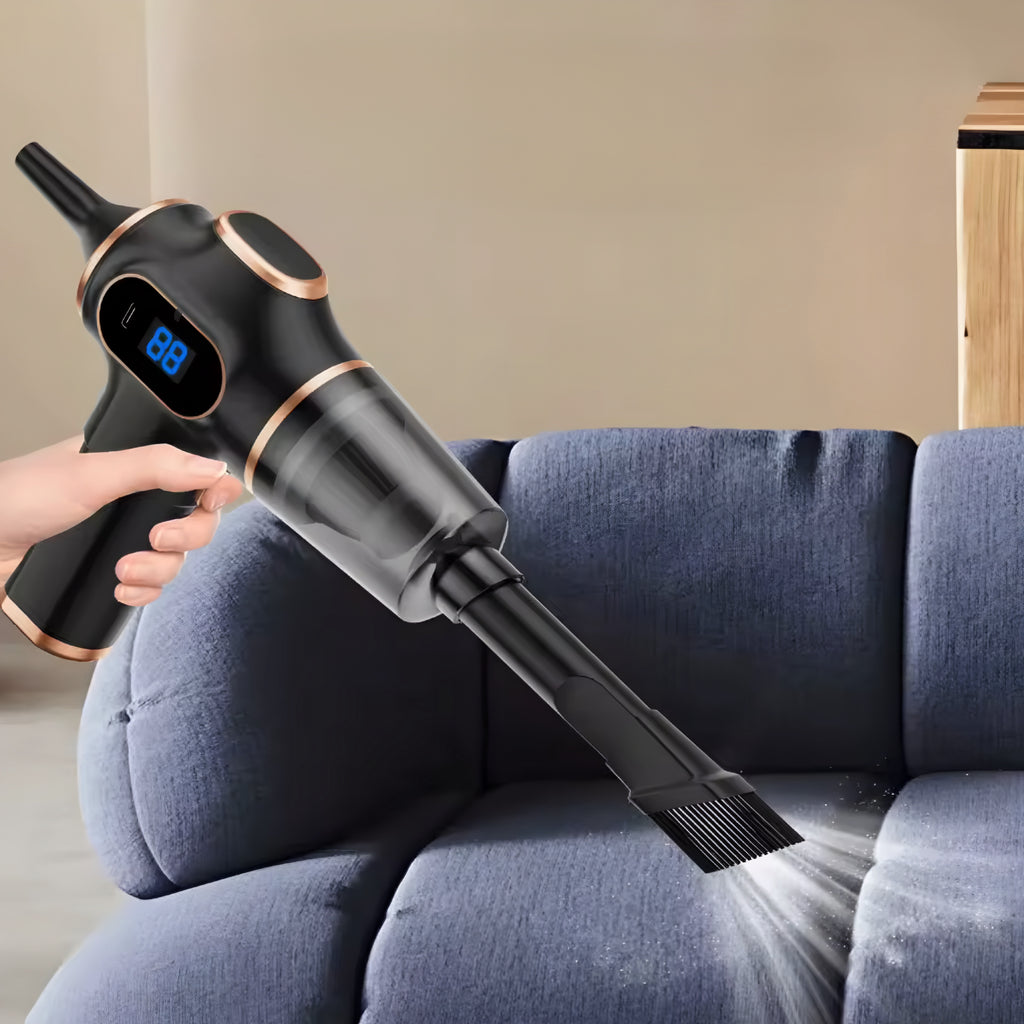 ABS Wireless Car & Home Vacuum Cleaner — Powerful Mini Vacuum for Car, Sofa & Office