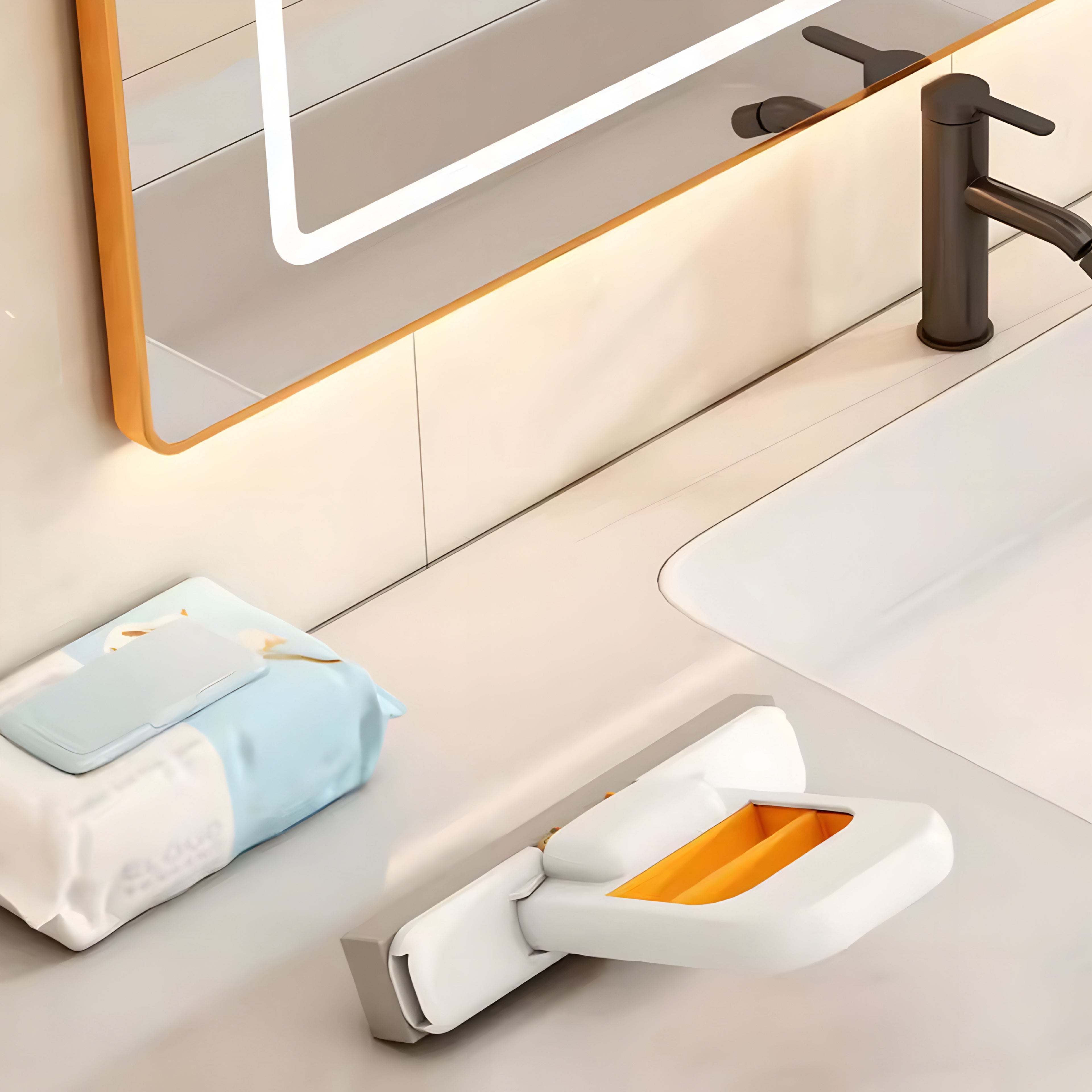 Mini Mop Self-Squeeze — Portable Sponge Mop for Effortless Daily Cleaning