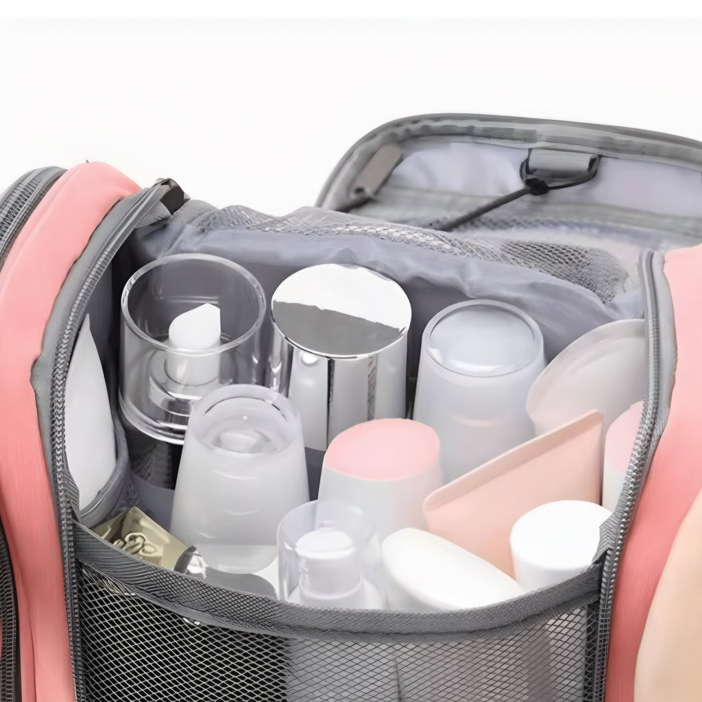 Waterproof Women’s Makeup Bag — Foldable, Hanging & Spacious