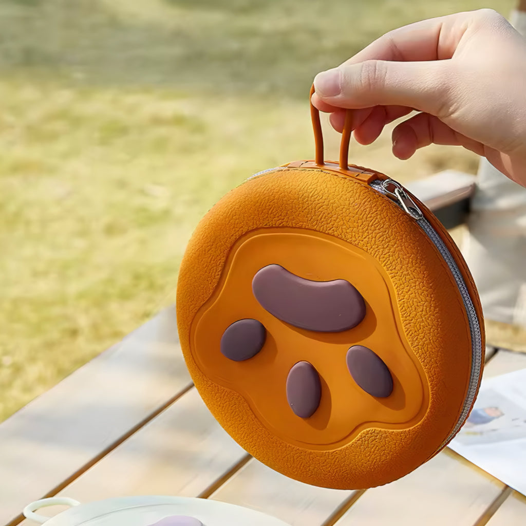 2-in-1 Foldable Silicone Dog Bowl — Portable Travel Feeding Solution