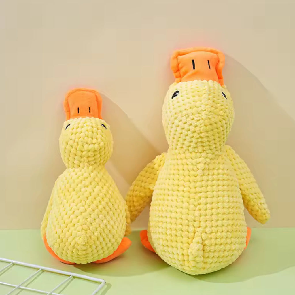 Plush Companion Sleeping Duck Dog Toy — Soft, Durable & Comforting