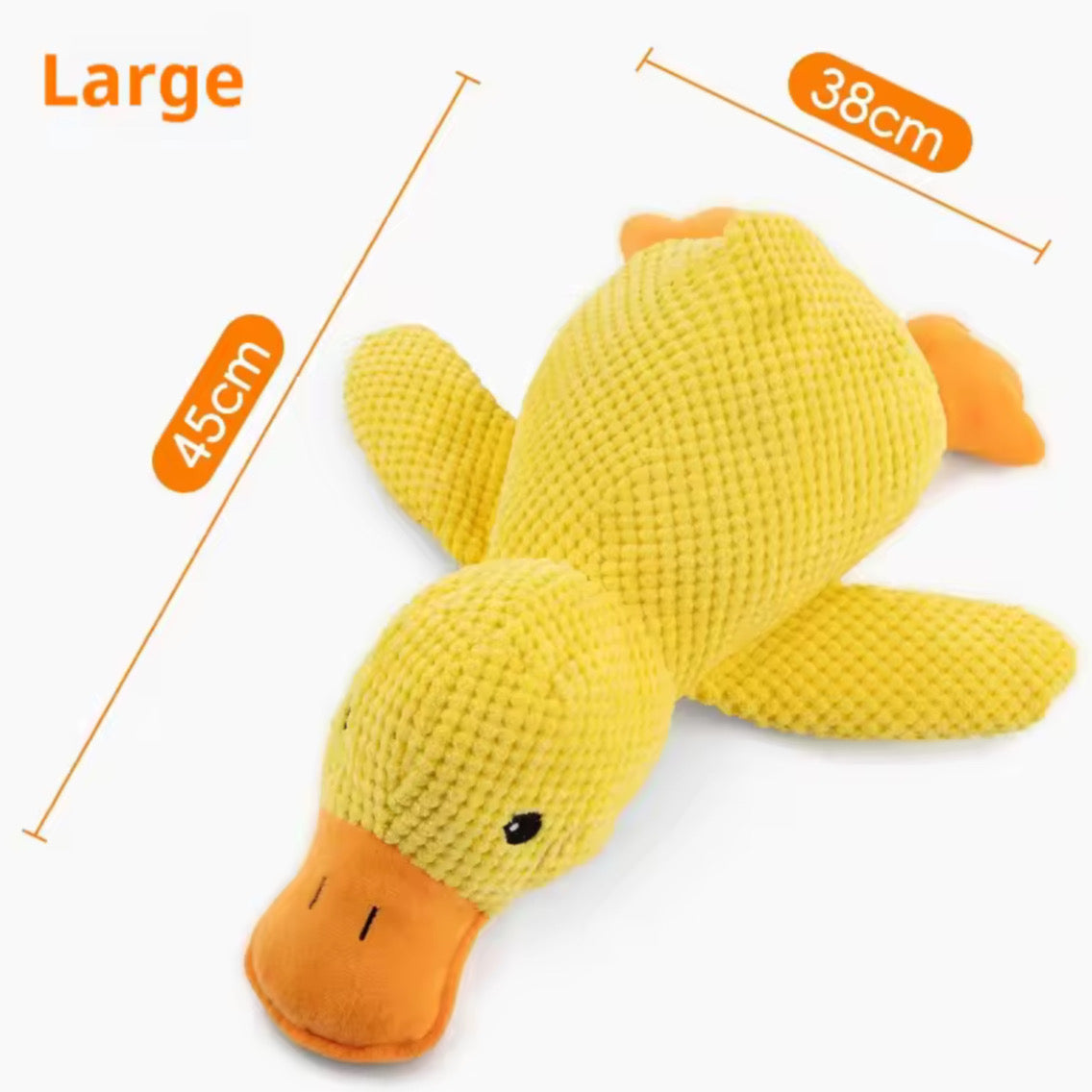 Plush Companion Sleeping Duck Dog Toy — Soft, Durable & Comforting