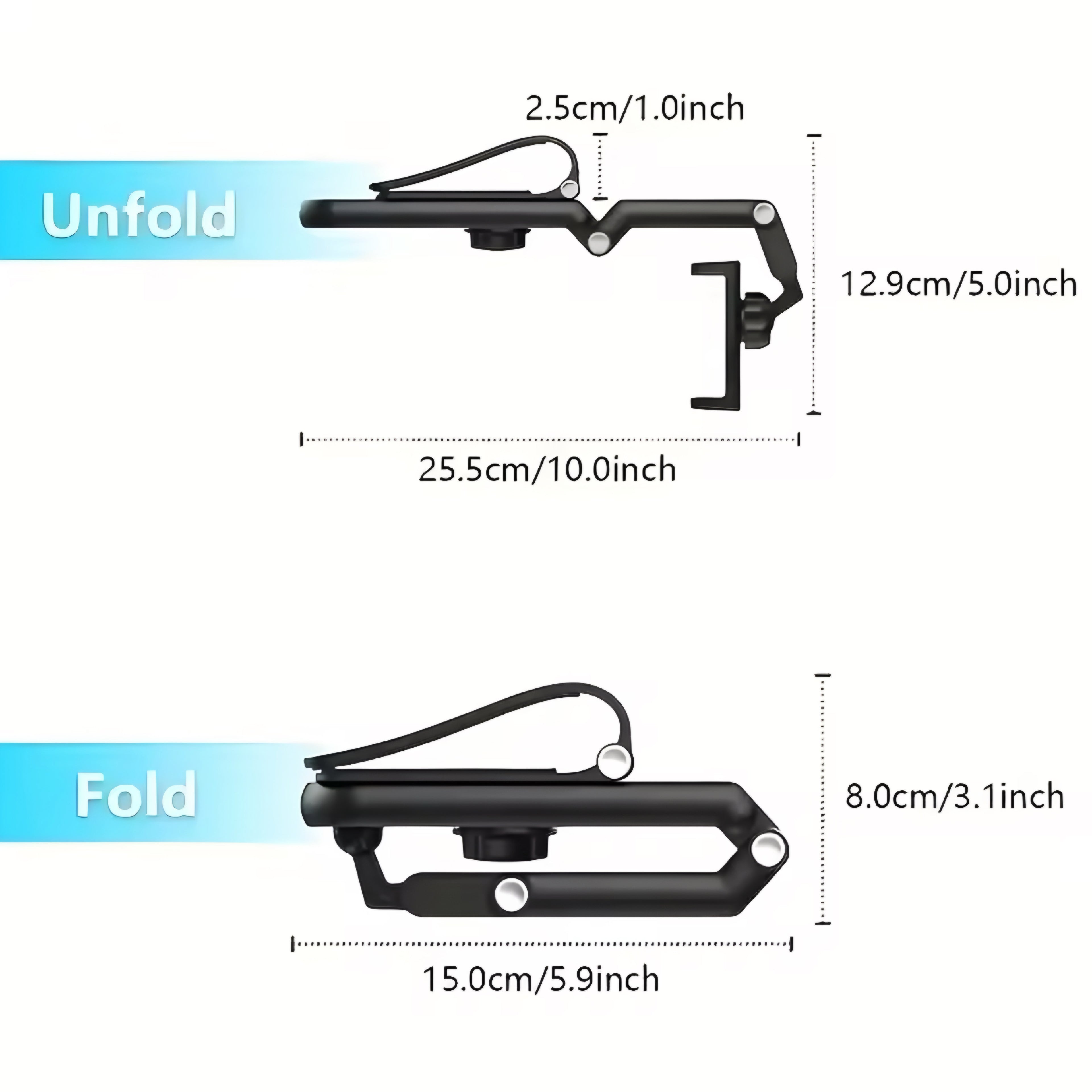 Multi-Functional Car Phone Holder — Sun Visor Mount for Direct-View GPS Navigation