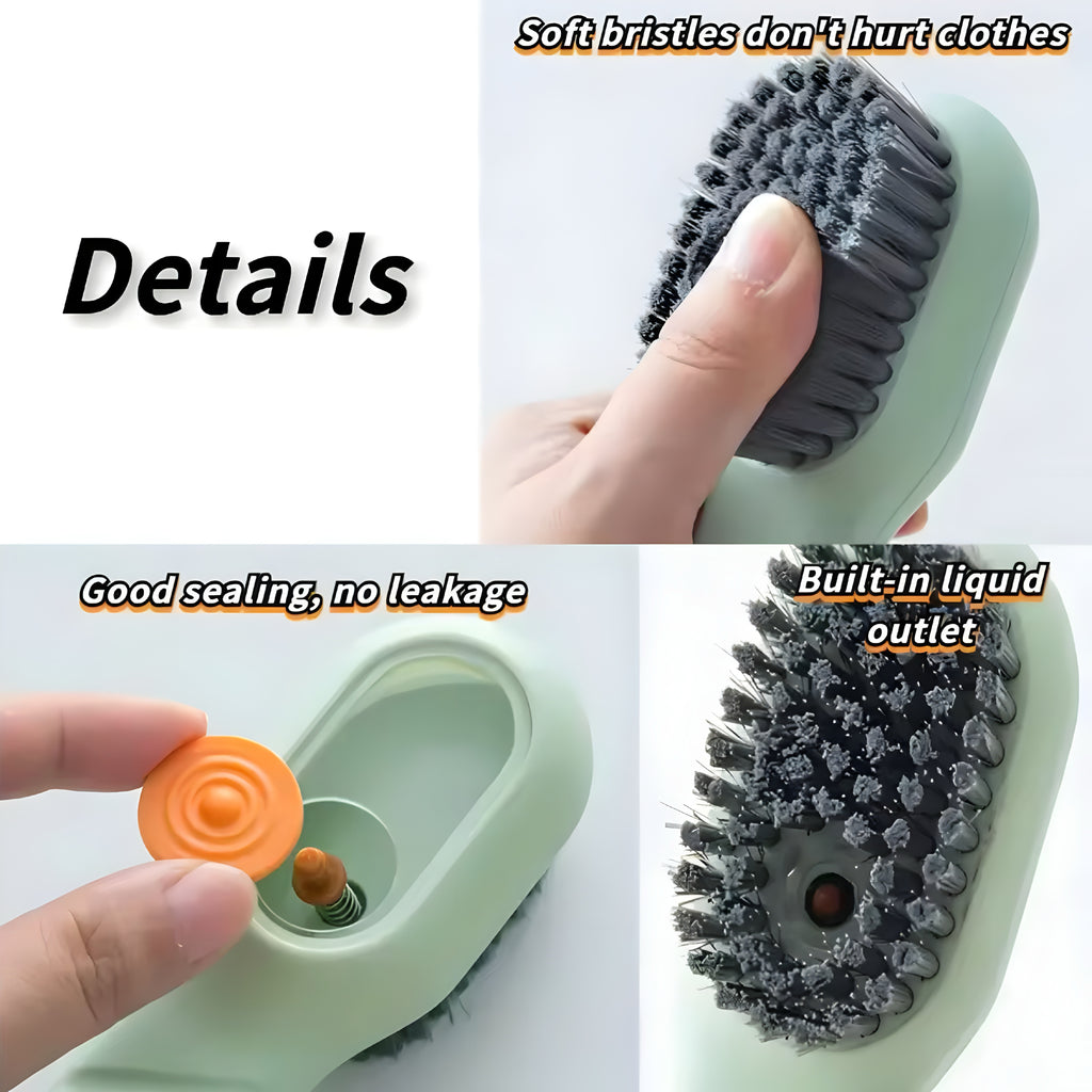 Multifunctional Shoe Cleaning Brush with Built-in Soap Dispenser
