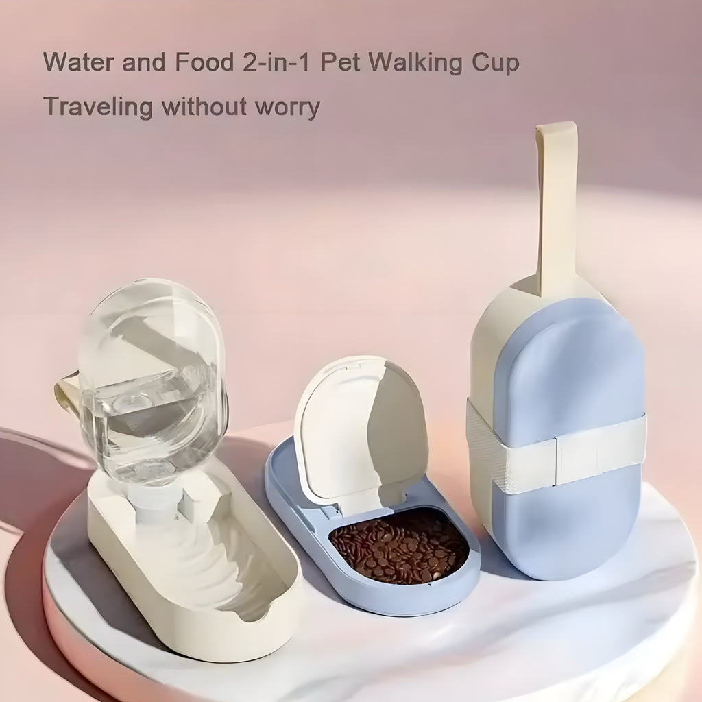 Portable Pet Water Bottle — Outdoor Drinking Fountain for Pets on the Go
