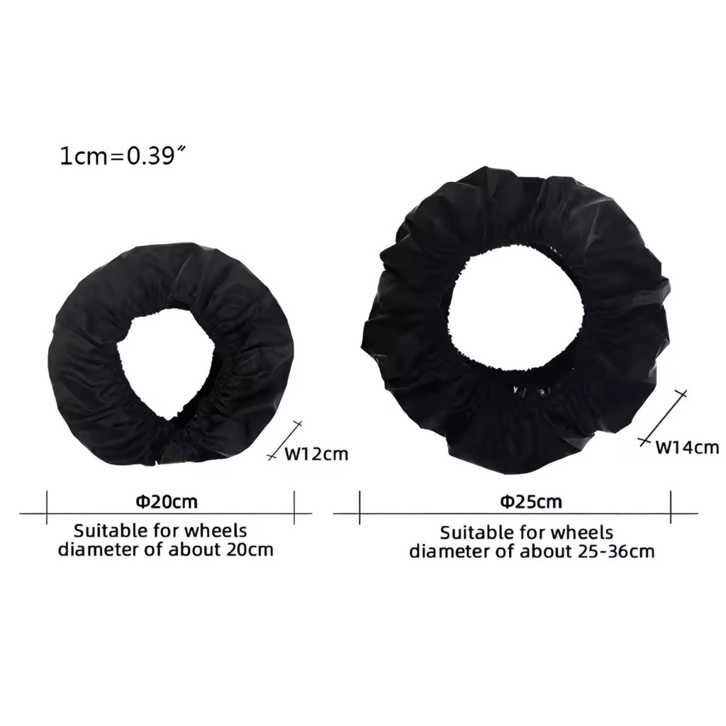 2Pcs Baby Stroller Wheel Covers — Dustproof, Clean & Convenient