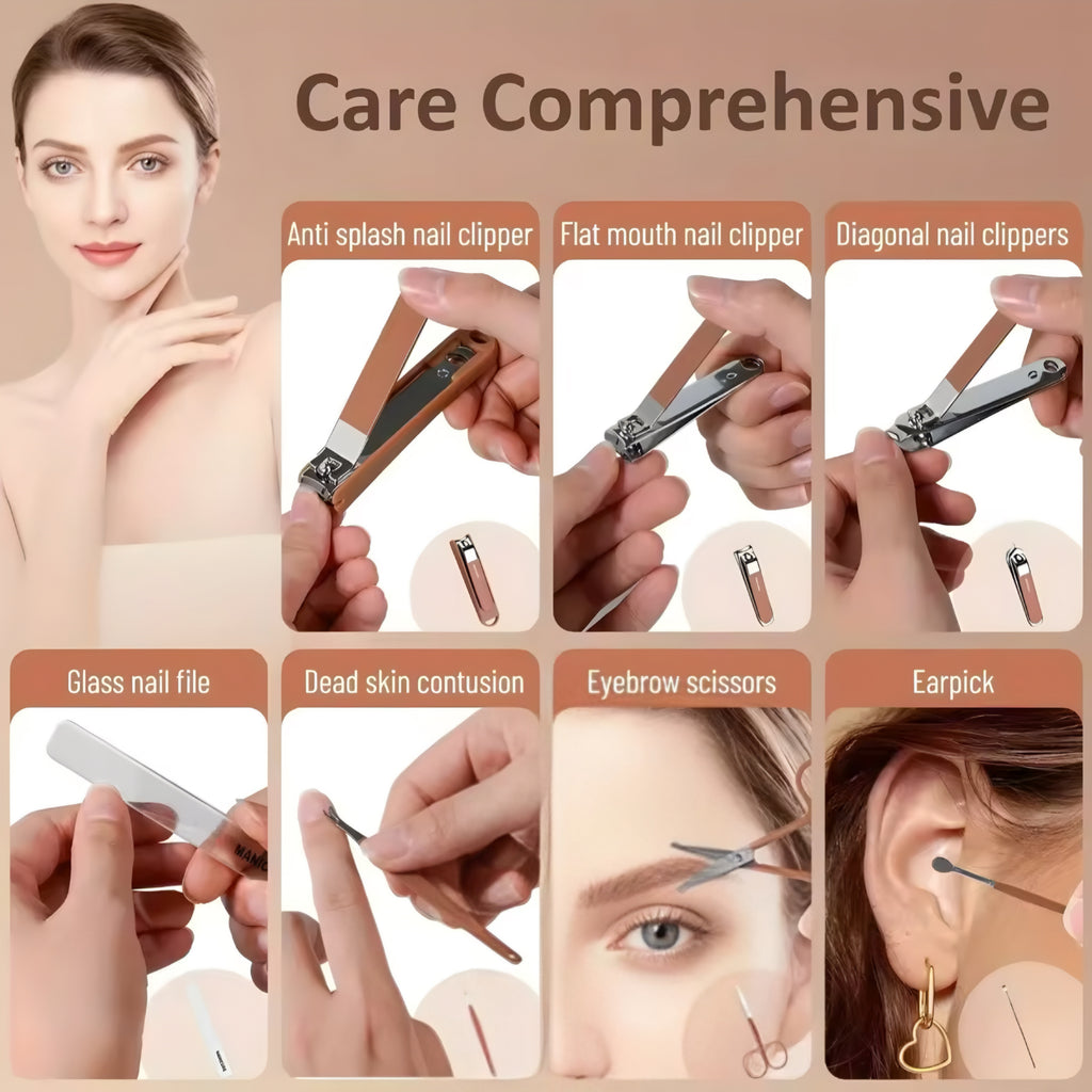 Manicure Kit — Stainless Steel, Sharp & Durable