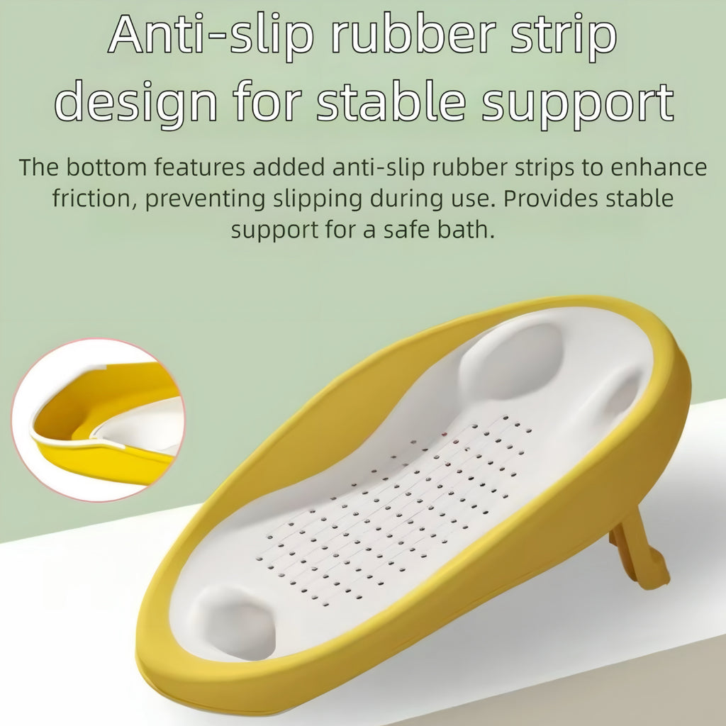 Foldable Baby Bath Seat with Ergonomic Backrest — Safe, Comfortable & Space-Saving