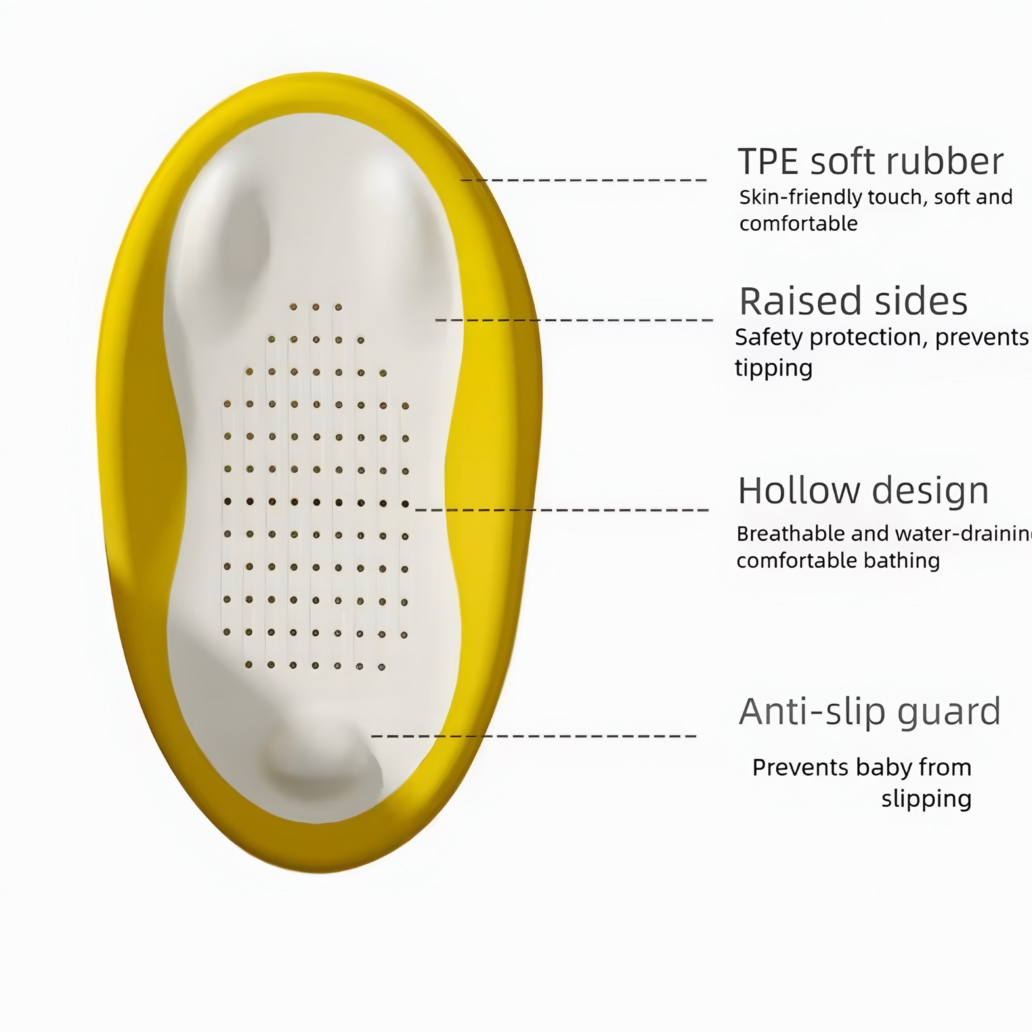 Foldable Baby Bath Seat with Ergonomic Backrest — Safe, Comfortable & Space-Saving