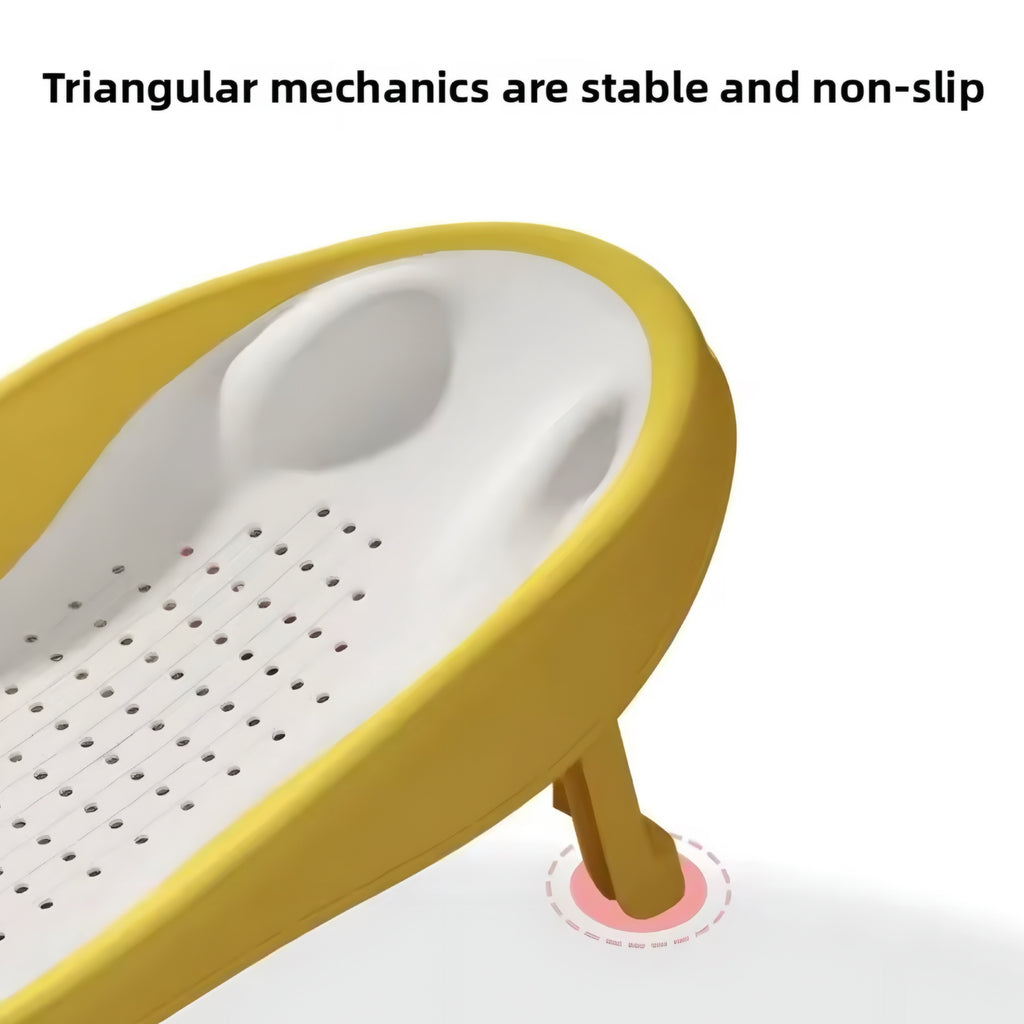 Foldable Baby Bath Seat with Ergonomic Backrest — Safe, Comfortable & Space-Saving