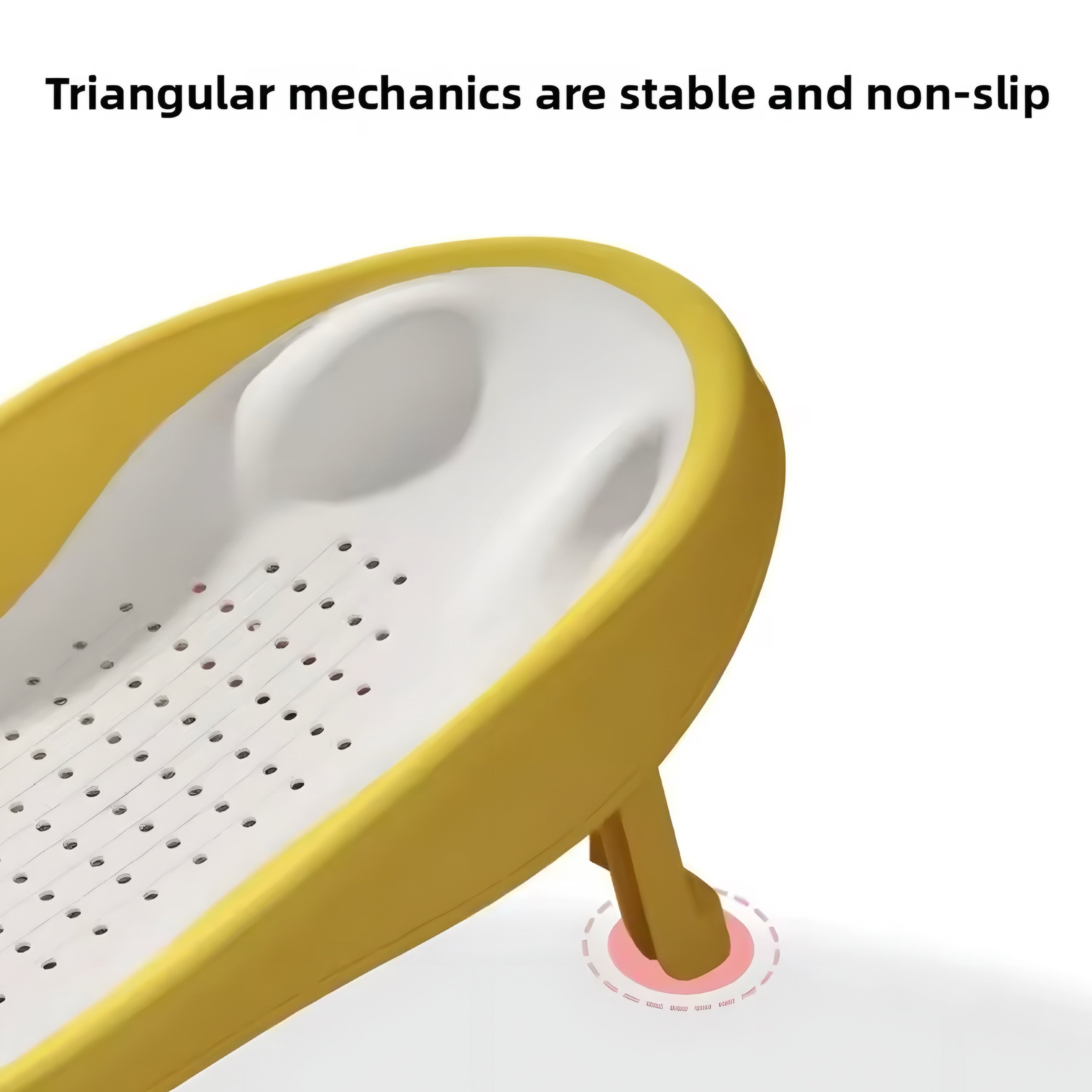 Foldable Baby Bath Seat with Ergonomic Backrest — Safe, Comfortable & Space-Saving