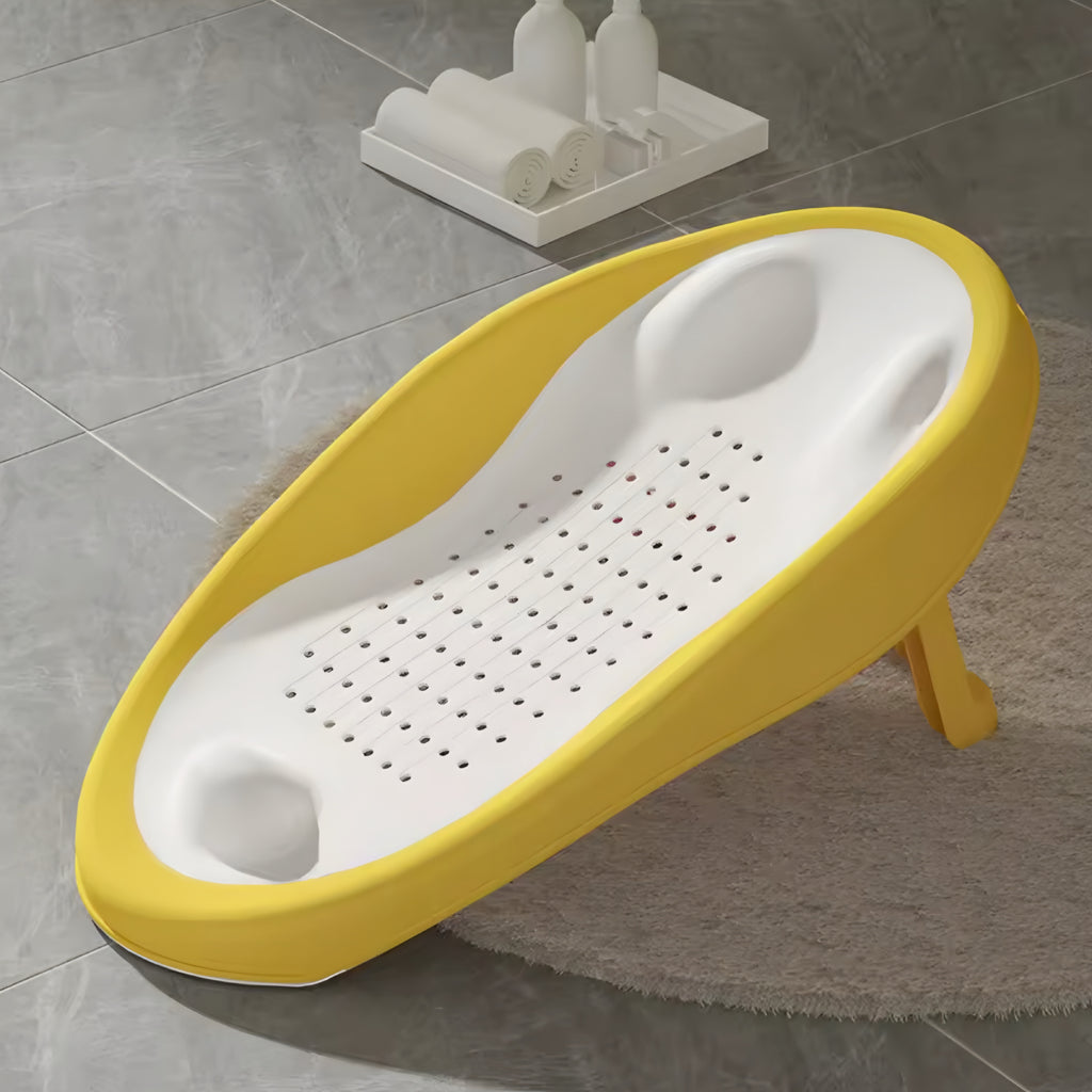 Foldable Baby Bath Seat with Ergonomic Backrest — Safe, Comfortable & Space-Saving