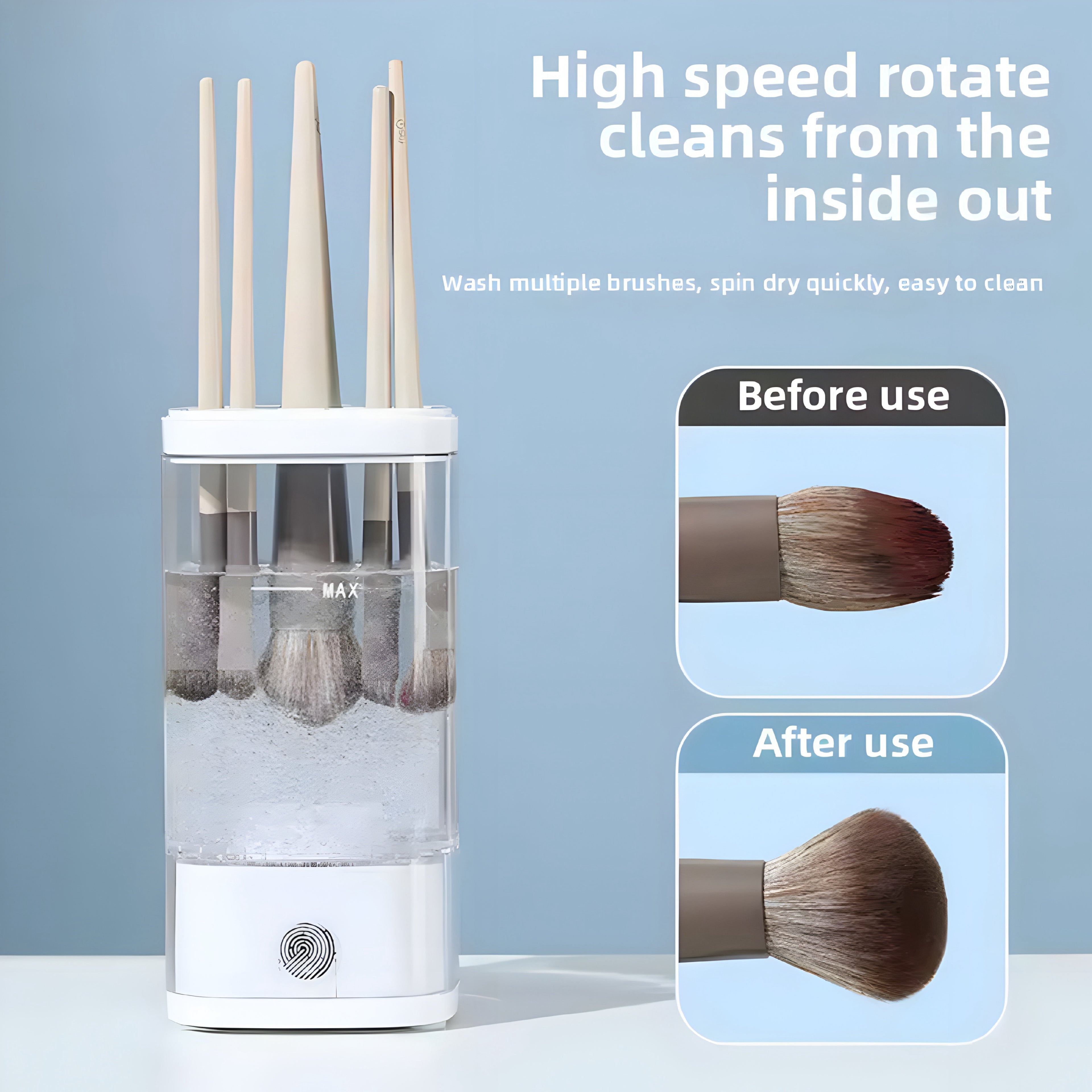 USB Electric Makeup Brush Cleaner — Clean Tools, Flawless Skin