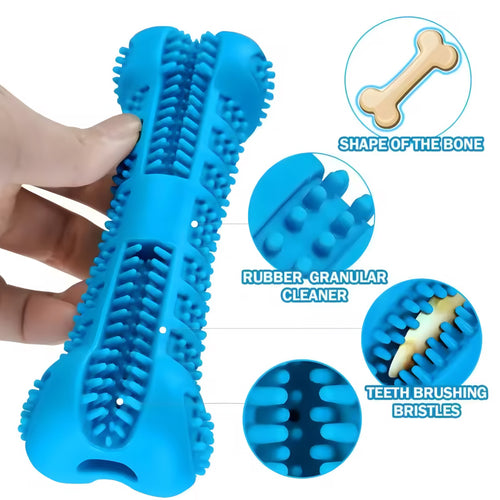 360° Soft Rubber Dog Toothbrush & Chew Toy — Fun Dental Care for a Healthy Smile